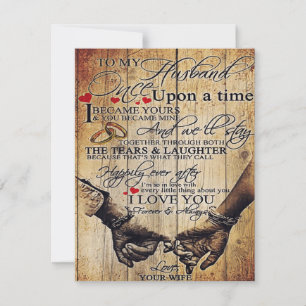 Invitación Diseño para mi esposo, regalo para mi esposo