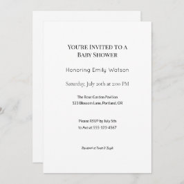 Invitación Diseño personalizado de rociadores o duchas para b