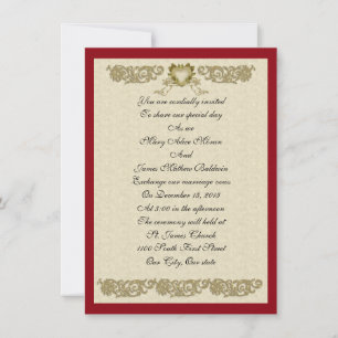 Invitación Diseño personalizado elegante de Wedding Invitatio