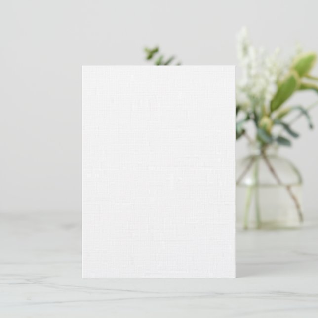 Invitación Diseño personalizado moderno blanco simple Agregar (Anverso de pie)