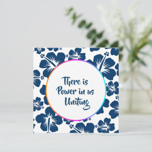 Invitación Diseño simple de celebración floral del patrimonio