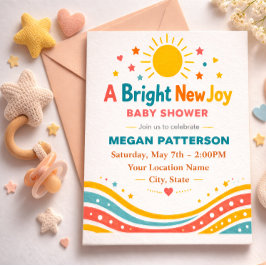 Invitación Diseño Soleado Dorado Neutral Brillante