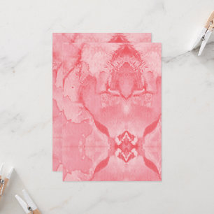 Invitación Diseño textil rosa vibrante con fl intrincado