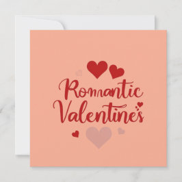 Invitación Diseño tipográfico minimalista de amor para el Día