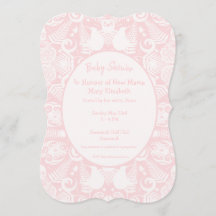 Diseño tribal rosa de Nueva Zelanda Baby Shower