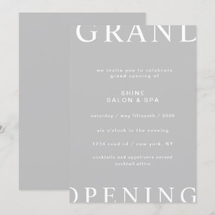 Invitación diseño ultra moderno elegante guión gran apertura