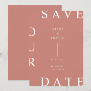 Invitación diseño ultra moderno Guardar la fecha