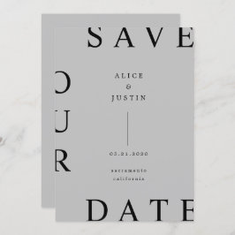 Invitación diseño ultra moderno Guardar la fecha