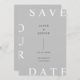 Invitación diseño ultra moderno Guardar la fecha
