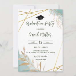 Invitación Diseños Personalizados de Graduación Rústicos