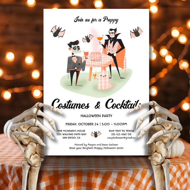 Invitación Disfraces de adormidera y cócteles Halloween (Subido por el creador)