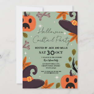 Invitación Disfraces de calabazas para Fiestas de cócteles de
