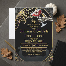 Disfraces de Halloween para adultos y cócteles Art