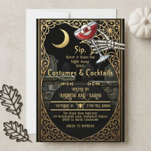 Disfraces de Halloween para adultos y cócteles Lun