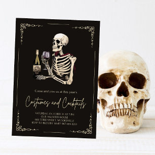 Invitación Disfraces y cócteles Fiesta de Halloween para adul