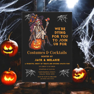 Invitación Disfraces y Cócteles Fiesta de Halloween para Adul