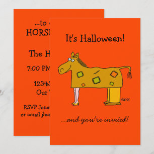 Invitación Disfraz De Caballo Para Dos Personas Divertido Par