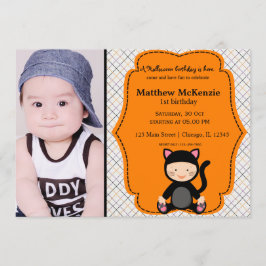 Invitación Disfraz de cumpleaños de Halloween