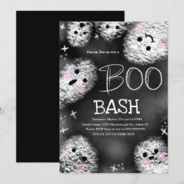 Invitación Disfraz de fantasma de pizarra Halloween Cumpleaño