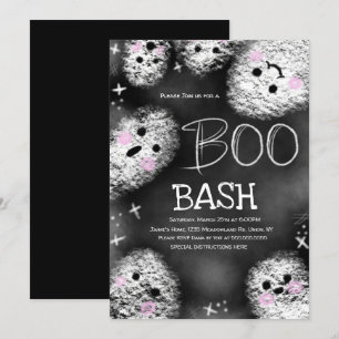 Invitación Disfraz de fantasma de pizarra Halloween Cumpleaño