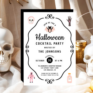 Invitación Disfraz de fiesta de Halloween de Coqueta Linda