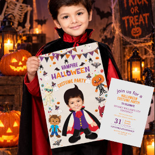 Invitación Disfraz de foto personalizado Fiesta de Halloween