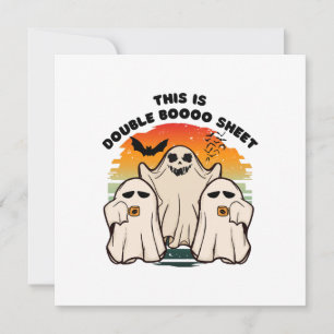 Invitación Disfraz de Halloween de Fantasma Divertido Boo