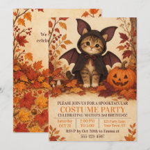 Disfraz de murciélago de gatito Fiesta de cumpleañ