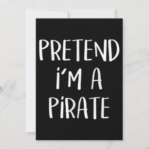 Invitación Disfrázate de Pirata Divertido para Halloween