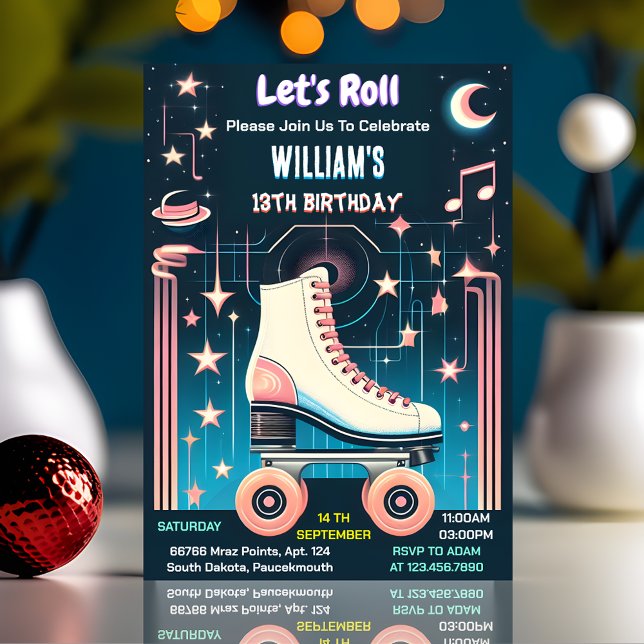 Invitación disfrute de chicas chicos geniales Patinaje sobre  (Subido por el creador)