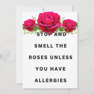 Invitación Disfruten los rosas