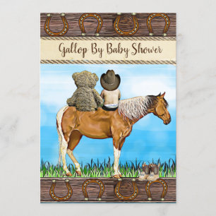 Invitación Distancia social por correo en Baby Shower