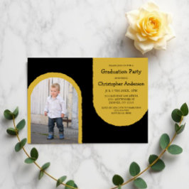 Invitación Distressed Arches Graduation Party
