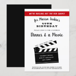 Invitación Diversión 40 o cualquier otro tema de la película 