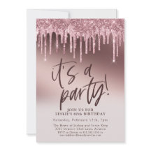 Diversión 60 es un Purpurina rosado Fiesta 60 cump