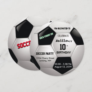 Invitación Diversión al fútbol ⚽ Fiesta épico de cumpleaños