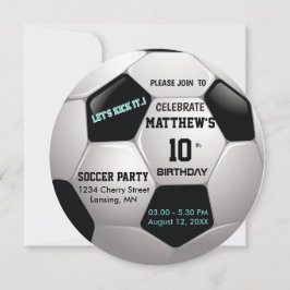 Invitación Diversión al fútbol ⚽ Fiesta épico de cumpleaños