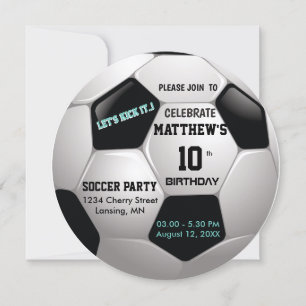 Invitación Diversión al fútbol ⚽ Fiesta épico de cumpleaños