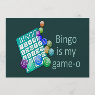 Invitación Diversión Bingo Fiesta de Cumpleaños o Evento de G