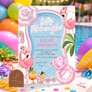 Invitación Diversión Caprichosa Fiesta de Despedida de Solter