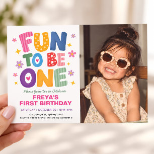 Invitación Diversión caprichosa para ser una niña en la prime