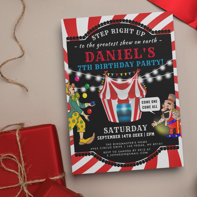 Invitación Diversión Circo Infantil | Cumpleaños Carnaval (Subido por el creador)