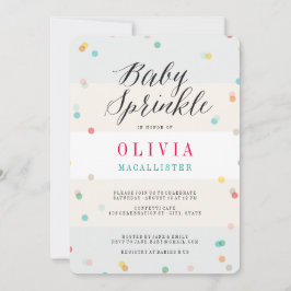 Invitación Diversión colorida Confetti escritura moderna Bebé