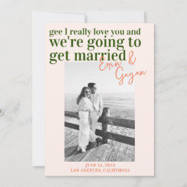 Invitación diversión colorida Guardar la fecha con la imagen