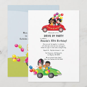 Invitación Diversión Cumpleaños Fiesta Drive By
