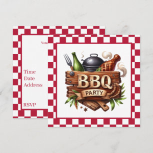 Invitación Diversión de cualquier propósito fiesta de barbaco