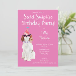 Invitación Diversión de cumpleaños sorpresa secreta graciosa