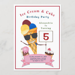 Invitación Diversión de fiesta de cumpleaños infantil