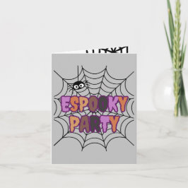 Invitación Diversión de fiesta Espooky Araña espeluznante