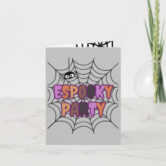 Invitación Diversión de fiesta Espooky Araña espeluznante